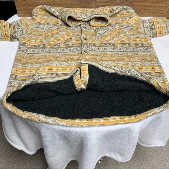 Rugged Earth mustard/brown button down jacket two chest pockets size large - Picture 6 of 6